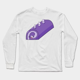 Kawaii Ube Roll Cake Purple Yam Filipino Food Long Sleeve T-Shirt